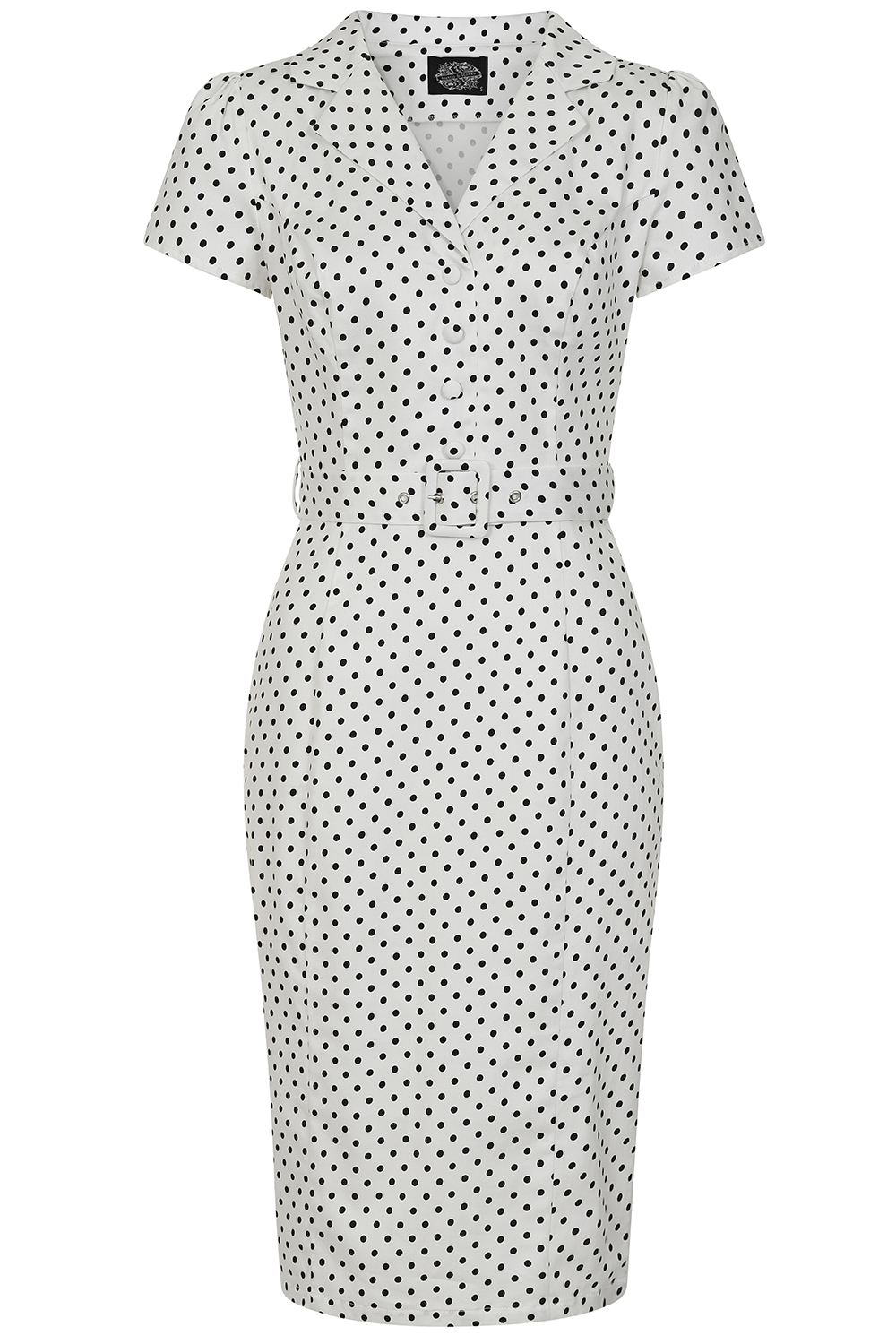 Elise Polka Dot Wiggle Dress